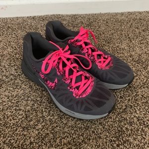 Nike Lunarglide 6 - Charcoal/Black/Pink (Sz 8)